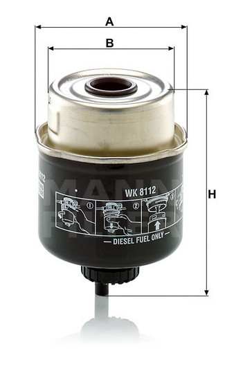 WK 8112 fuel filter spin-on