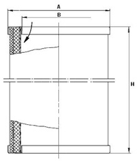LE 9011 air/oil separator element 49 000 51 601