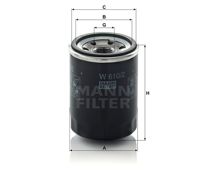 W 610/2 Wechselfilter SpinOn