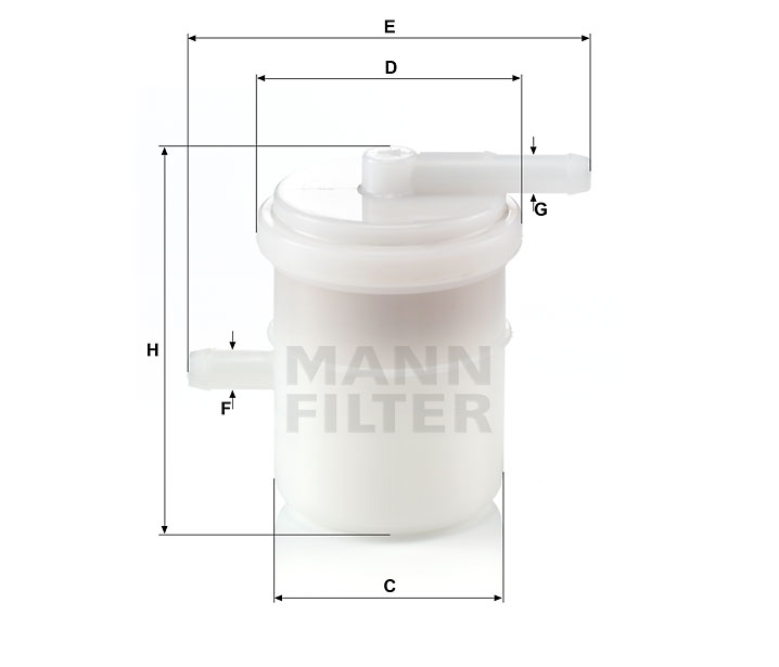 WK 42/81 Kraftstoff-Leitungsfilter (Inline)