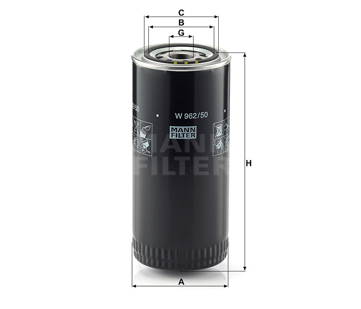 W 962/50 oil filter