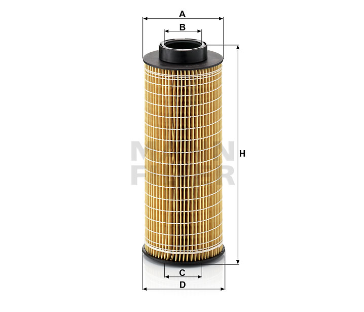 HU 1072 x Ölfilterelement, metallfrei