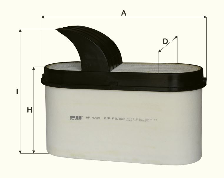 HP4739 Luftfilterelement