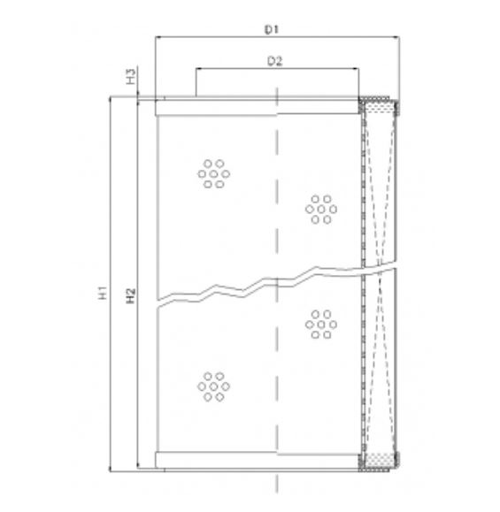 R5100G10 filter element for return filter