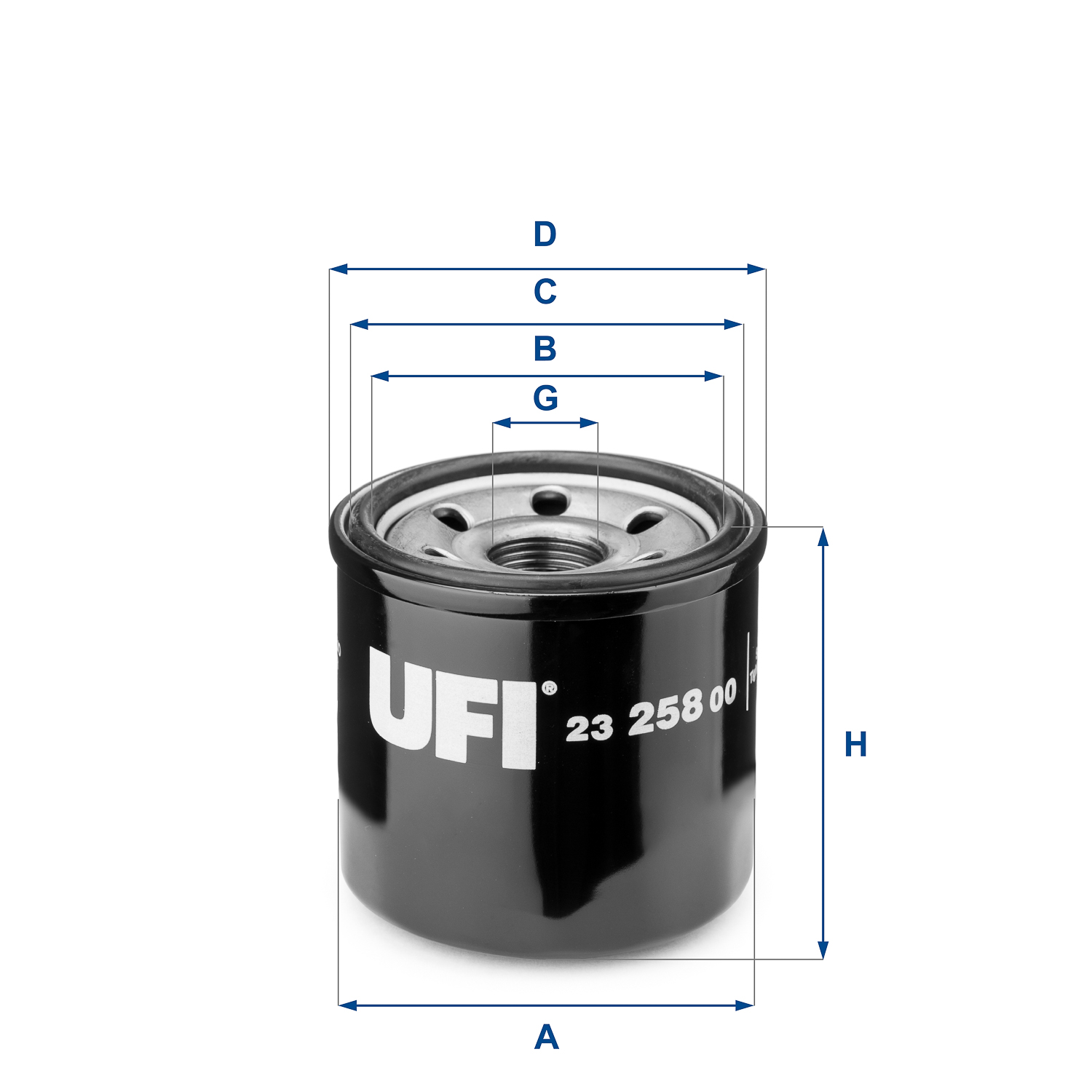 23.258.00 oil filter spin-on