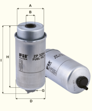 ZP3294F fuel filter spin-on