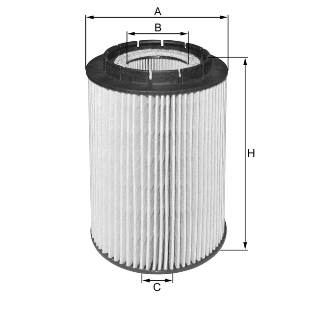 MLE1444 Ölfilterelement (metallfrei)