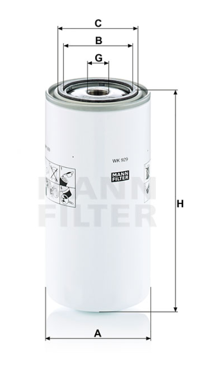 WK 929 x fuel filter
