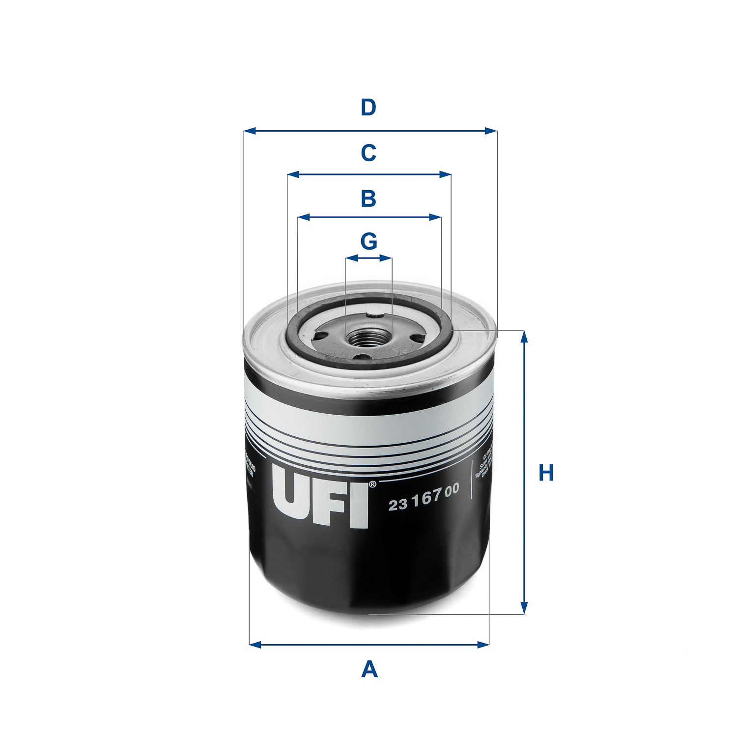 23.167.00 oil filter spin-on
