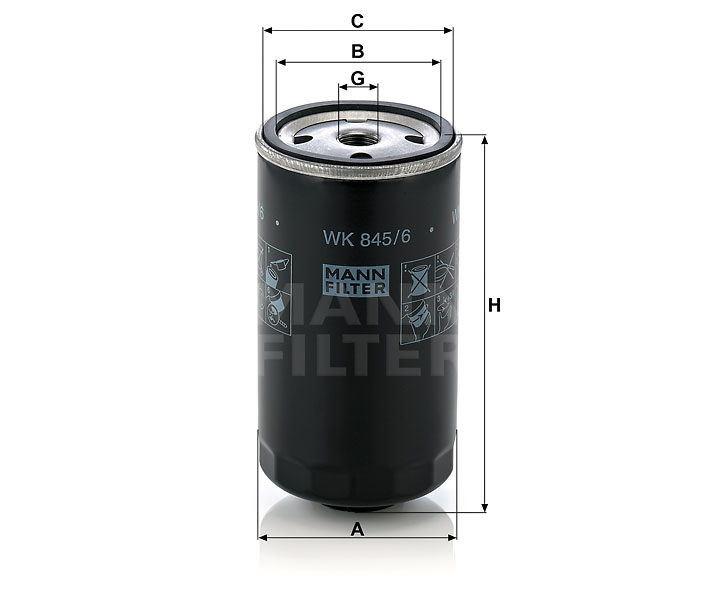 WK 845/6 fuel filter