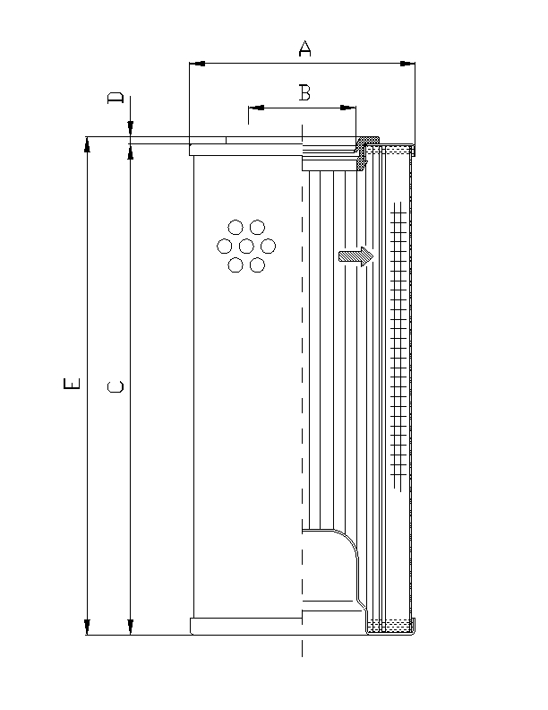R5111G25 Filter element for return filter