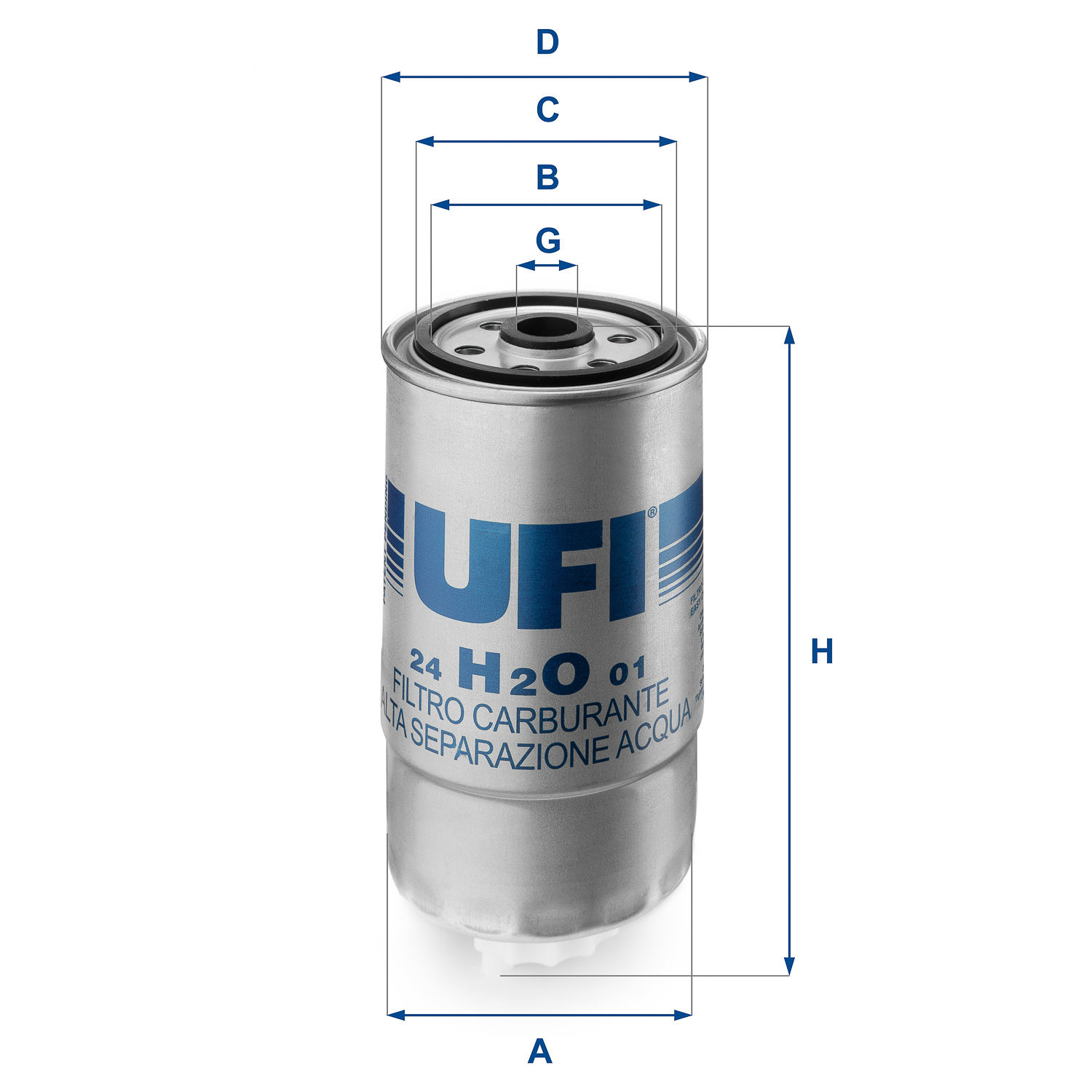 24.H2O.01 fuel filter spin-on