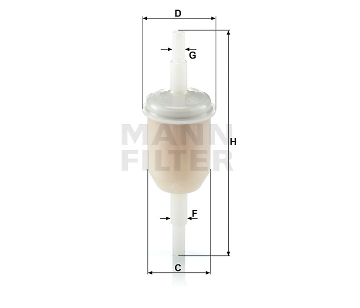 WK 31/2 (100) fuel filter in-line