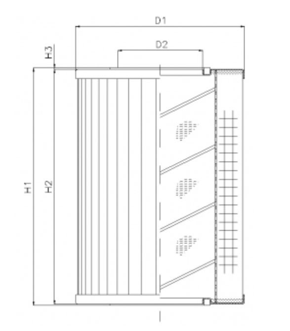 DMD218B100B Filterelement für Druckfilter
