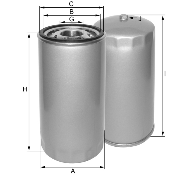 ZP524 oil filter spin-on