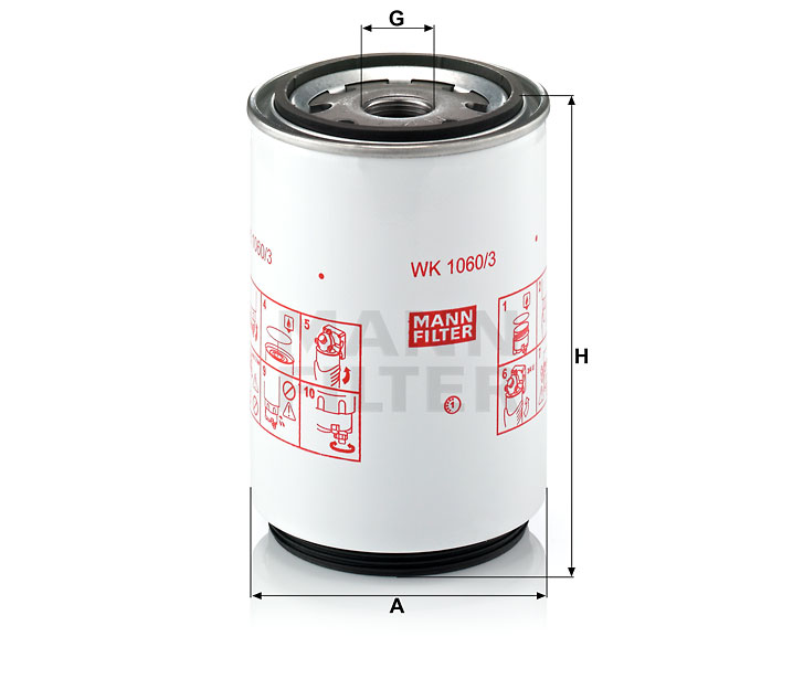 WK 1060/3 x fuel filter