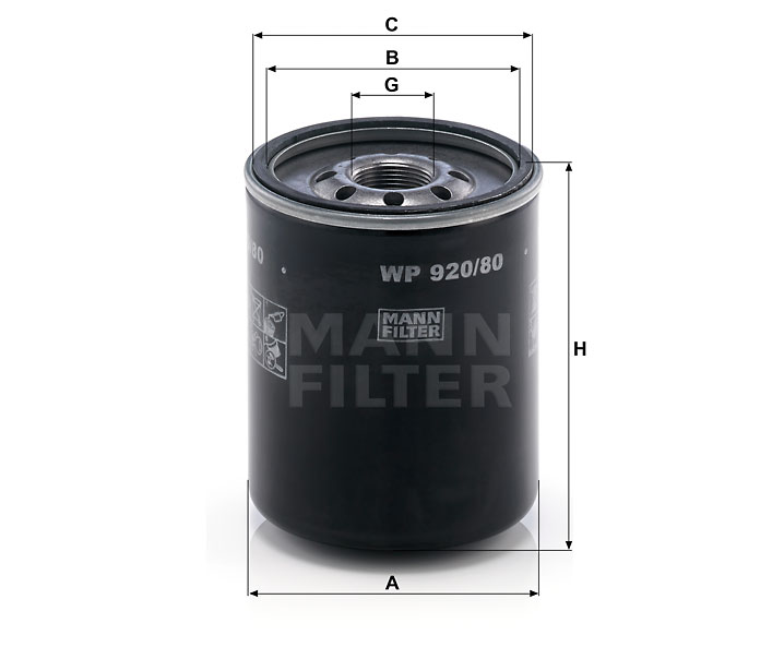 WP 920/80 oil filter