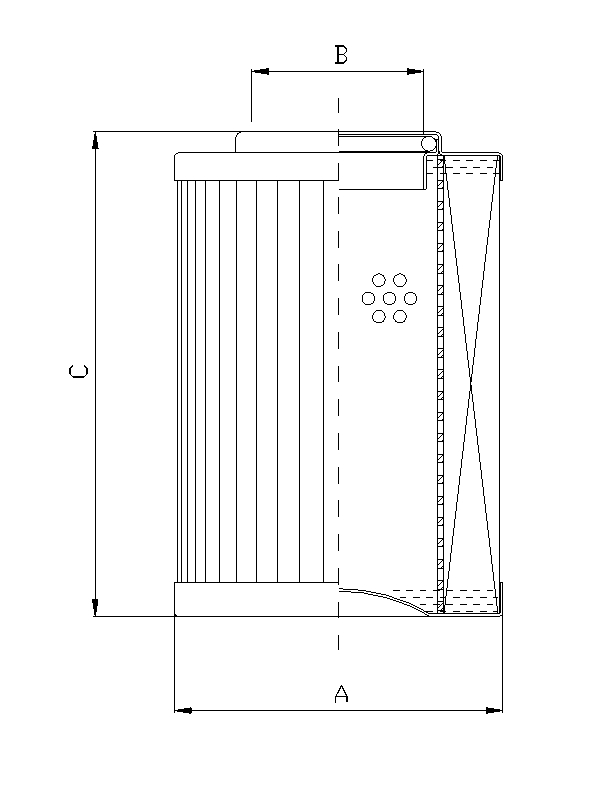 D612G06 Filterelement für Druckfilter