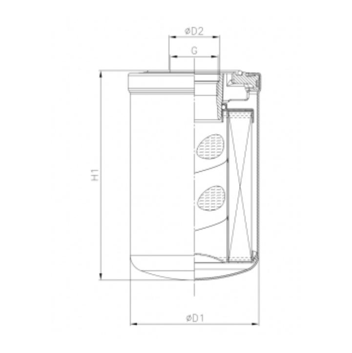 A522G03V0/AB1 hydraulic filter spin-on (HyCLEAN)