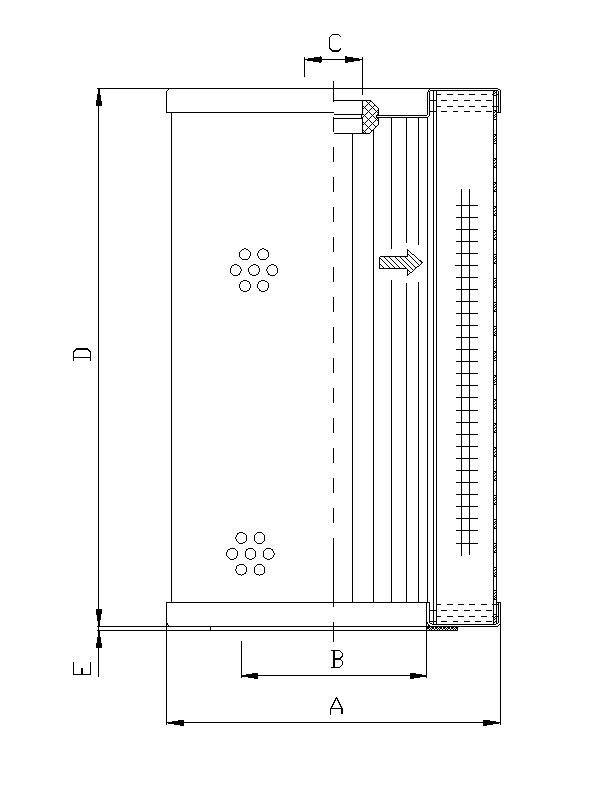 WG600 Hydraulic filter element