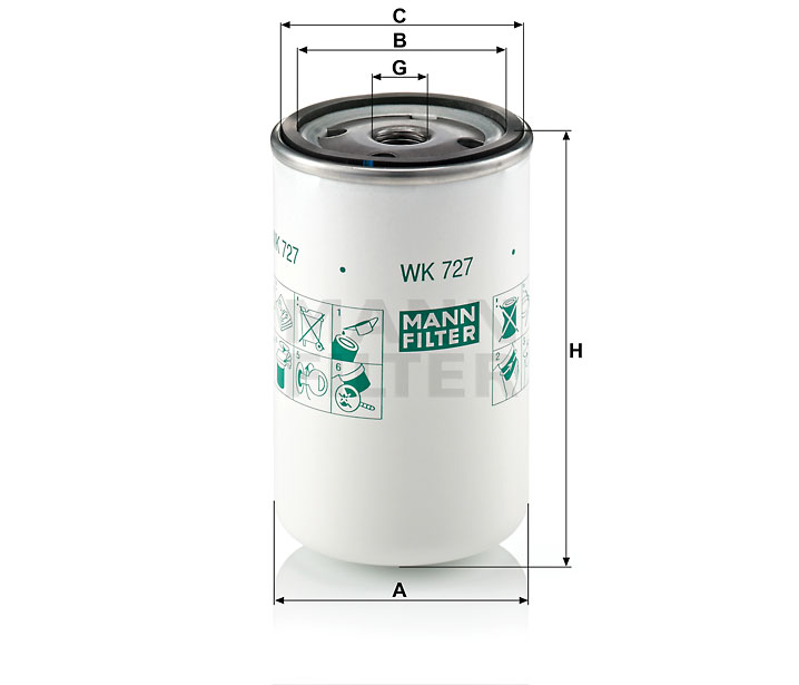 WK 727 fuel filter