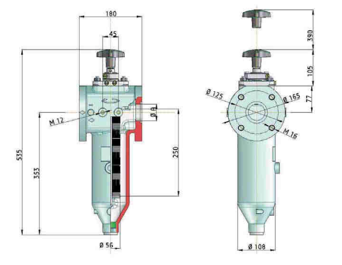 KMGW00014 Drahtspaltfilter, 0,05 mm Spaltweite