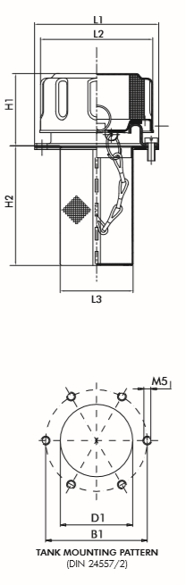 FT8F03BS080L Luftfilter (Einfüll- und Belüftung)