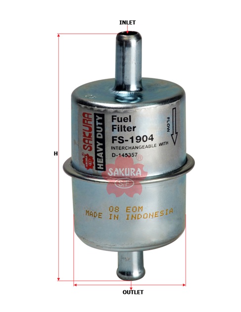 FS-1904 Kraftstoff-Leitungsfilter Inline
