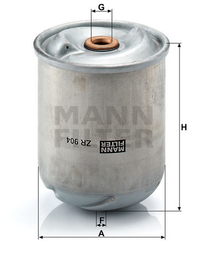 ZR 904 x oil filter element (for centrifuge)
