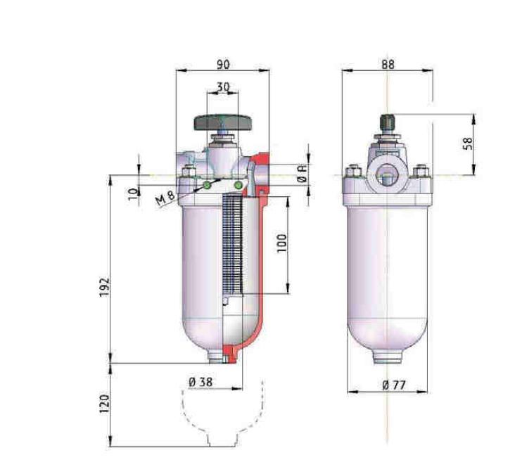 KMGT00013 tube gap-type filter