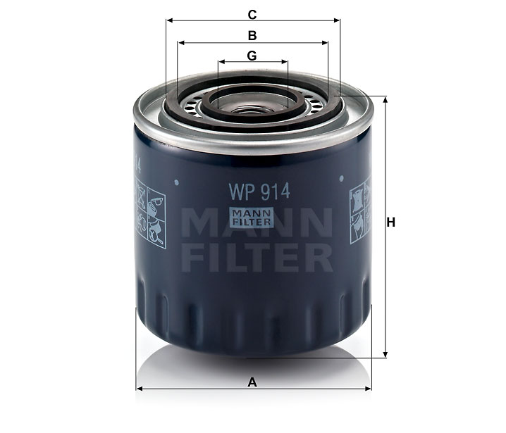 WP 914 oil filter