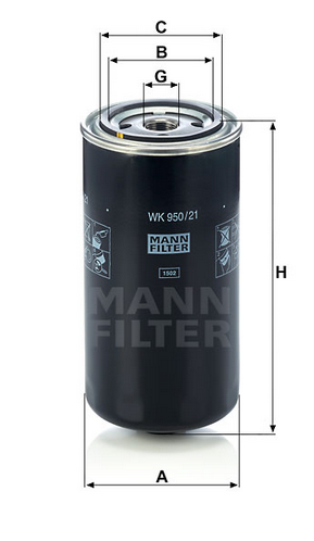 WK 950/21 Kraftstoffwechselfilter
