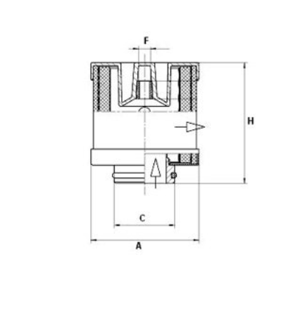 LE 1010 air/oil separator element 49 000 55 451