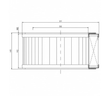 WG724 air filter element