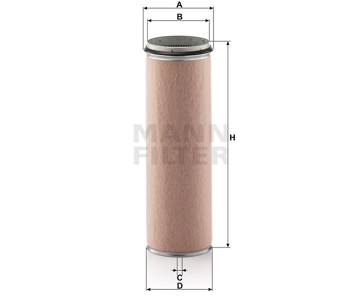 CF 1600 air filter element (secondary)