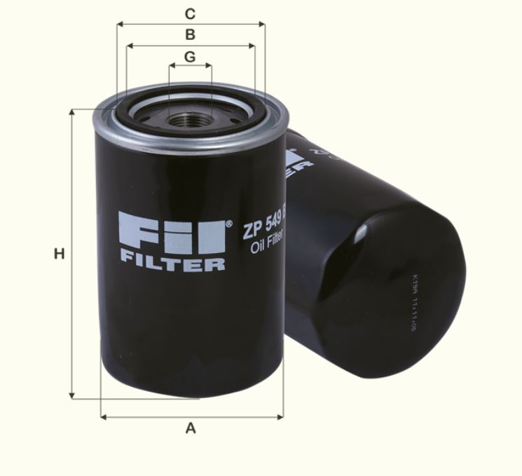 ZP549B Ölfilter SpinOn