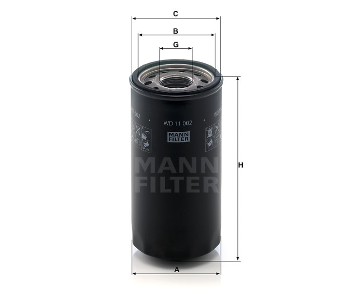 WD 11 002 hydraulic filter spin-on