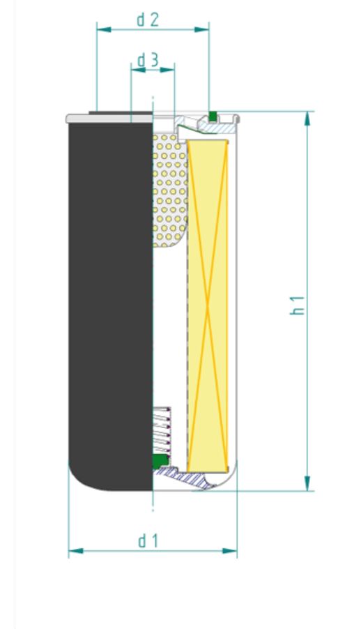 SH8112 oil filter spin-on