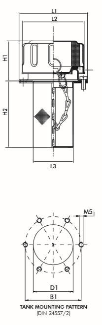 FT8F10BS0800 air filter (filling / ventilation)