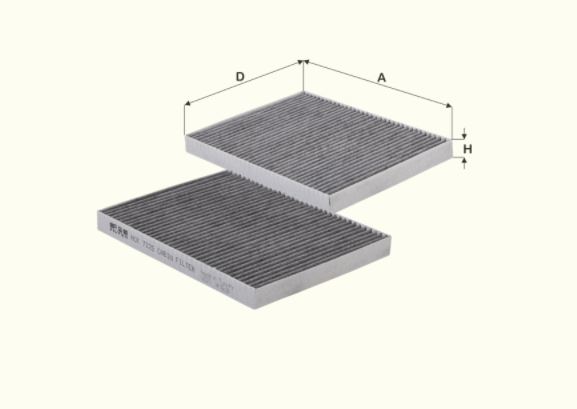 HCK7125 cabin air filter element