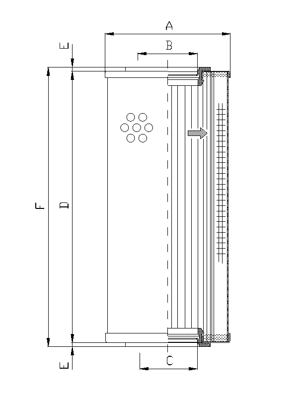 S4110C25 filter element for suction filter