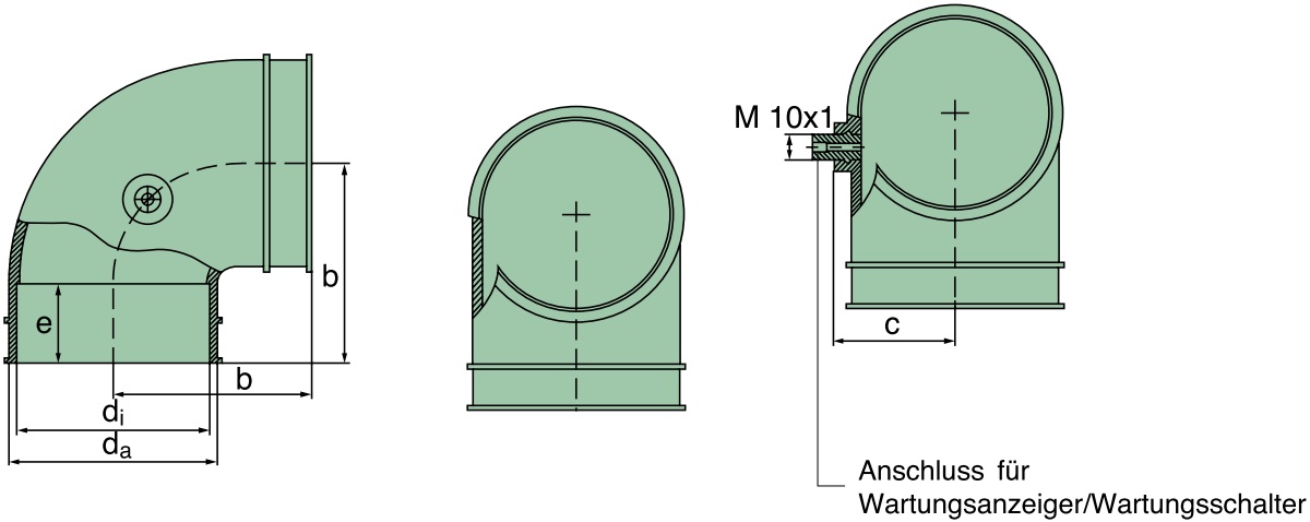 39 500 25 979 pipe elbow 90°, (TPE)