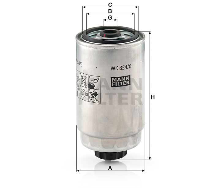 WK 854/6 fuel filter