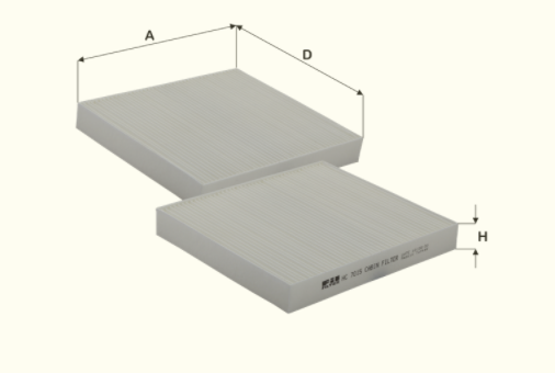 HC7015 cabin air filter element