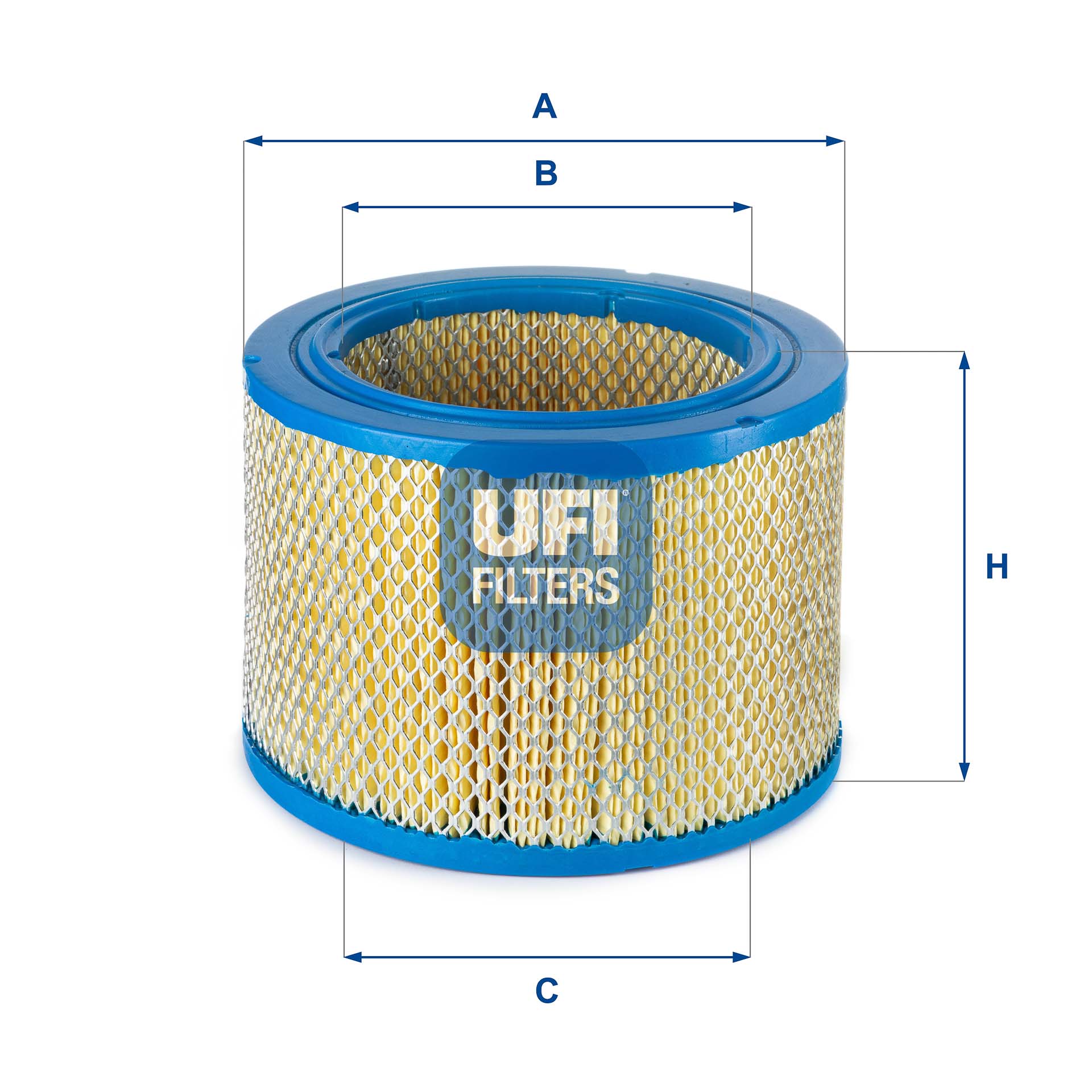 UFI Filters 27.201.03 Luftfilter - Für Landwirtschaftliche Und Industrielle Maschinen