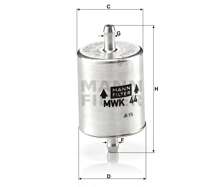 MWK 44 Kraftstoff-Leitungsfilter (Inline)