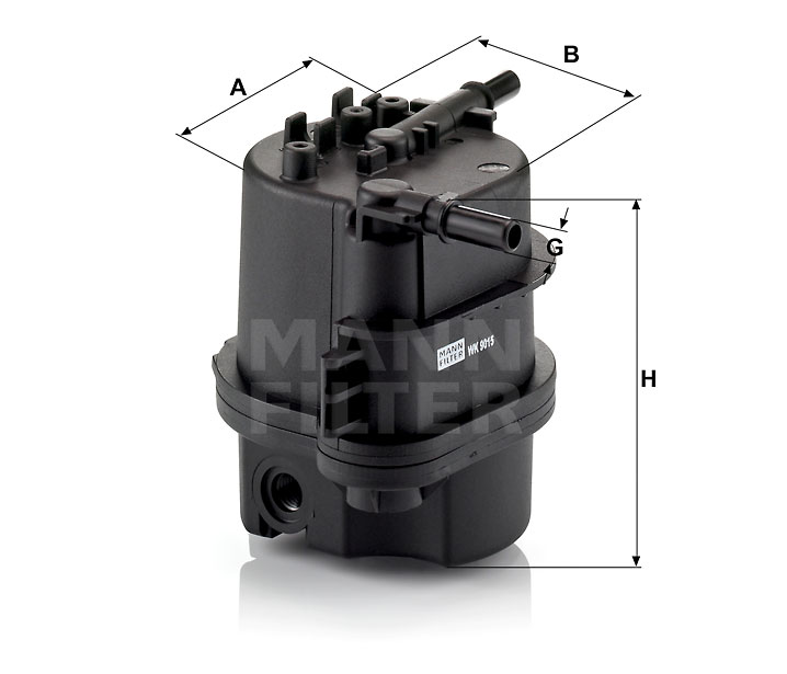 WK 9015 x Kraftstoff-Leitungsfilter (Inline)