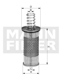 HD 1053 x hydraulic filter element