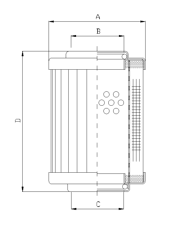XR100G10 Filterelement für Rücklauffilter