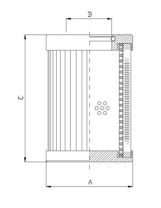 D111G10B Filter element for pressure filter